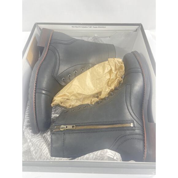 Steve Madden Boots Mens Size 8 Black Troopah-C Leather Combat Ankle New Box main image 9